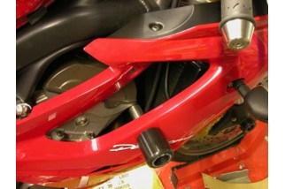 Tampons de protection R&G RACING Classic Style blanc Triumph 675 Daytona