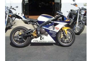 Tampons de protection R&G RACING Classic Style blanc Triumph 675 Daytona