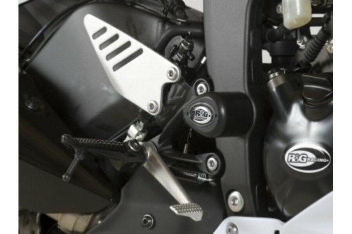 Tampons de protection R&G RACING Aero blanc Kawasaki ZX6R 636