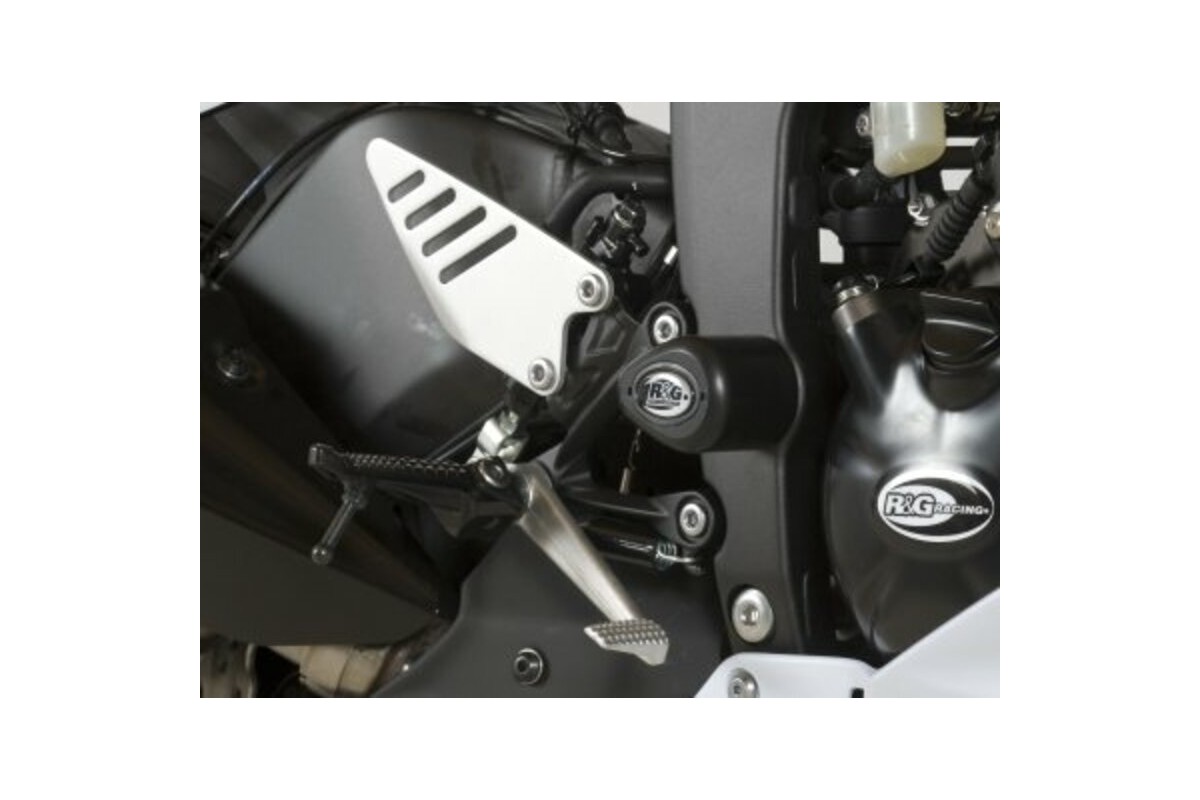 Tampons de protection R&G RACING Aero blanc Kawasaki ZX6R 636