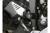 Tampons de protection R&G RACING Aero blanc Kawasaki ZX6R 636