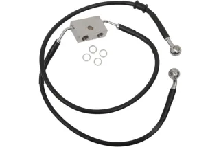 FRT BRAKE LINE XL BK +8