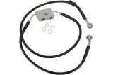 FRT BRAKE LINE XL BK +8