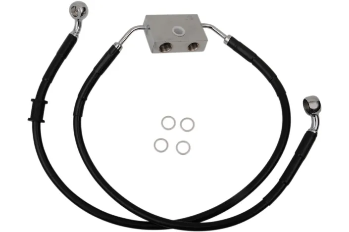 FRT BRAKE LINE XL BK +4