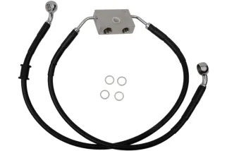 FRT BRAKE LINE XL BK +4