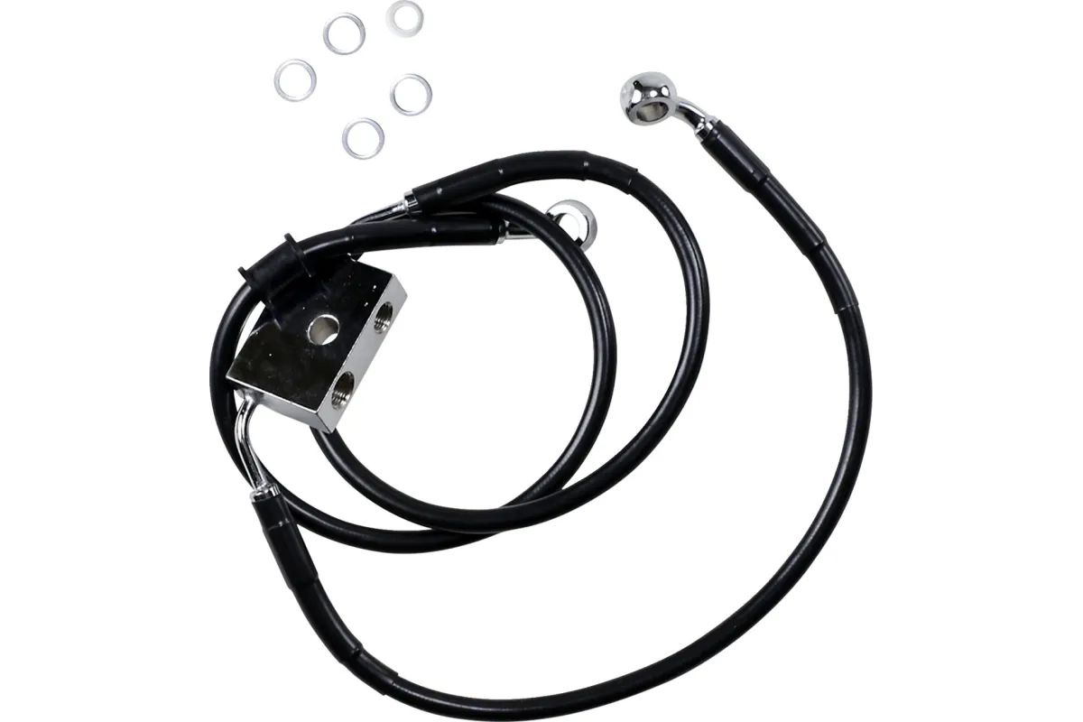 FRT BRAKE LINE XL BK +10