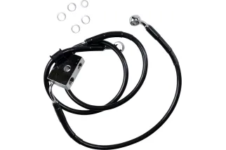 FRT BRAKE LINE XL BK +10