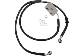 FRT BRAKE LINE XL BK +2