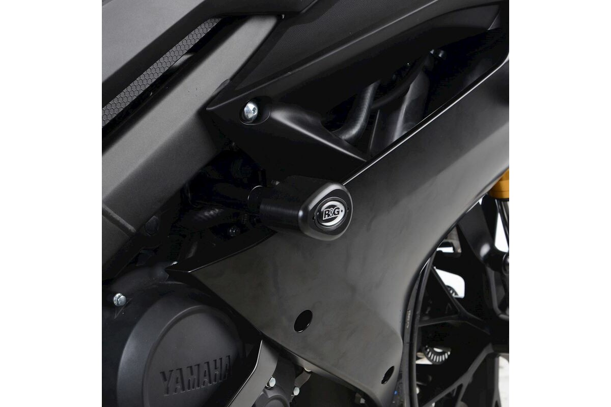 Tampons de protection R&G RACING Aero noir Yamaha YZF-R125