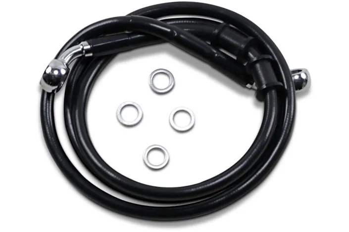 FRT BRAKE LINE XL BK +8