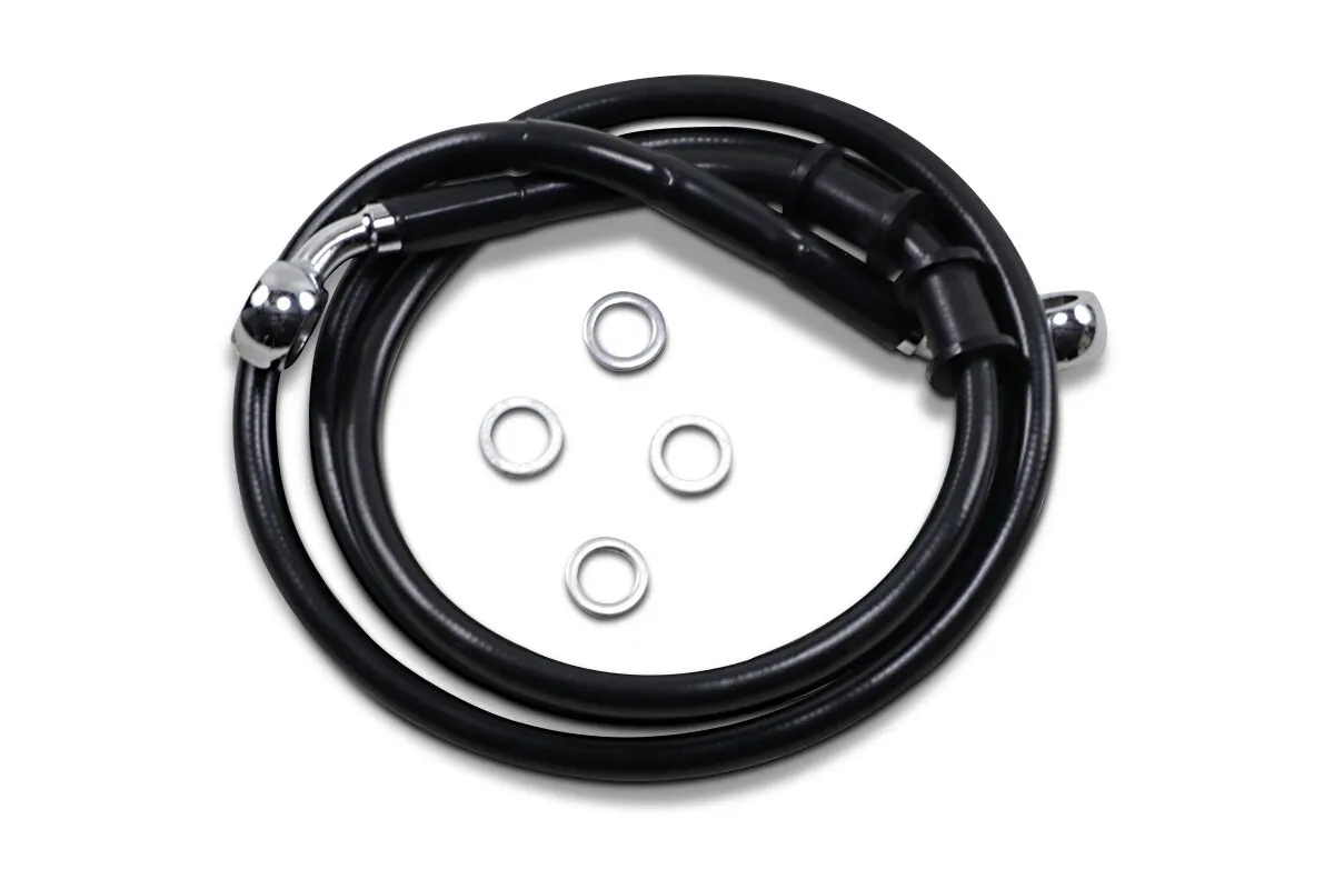 FRT BRAKE LINE XL BK +8