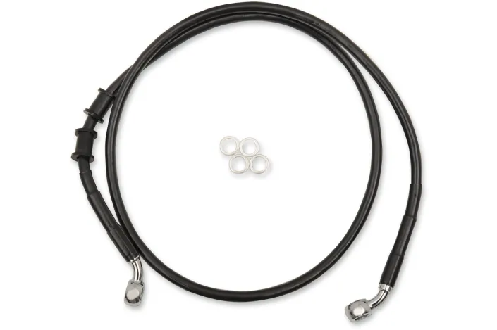 FRT BRAKE LINE XL BK +12
