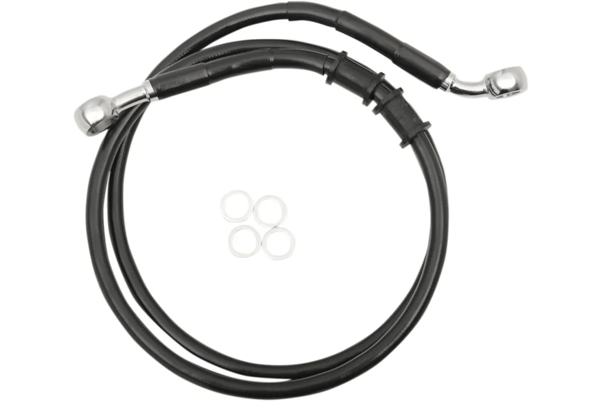 FRT BRAKE LINE XL BK +12