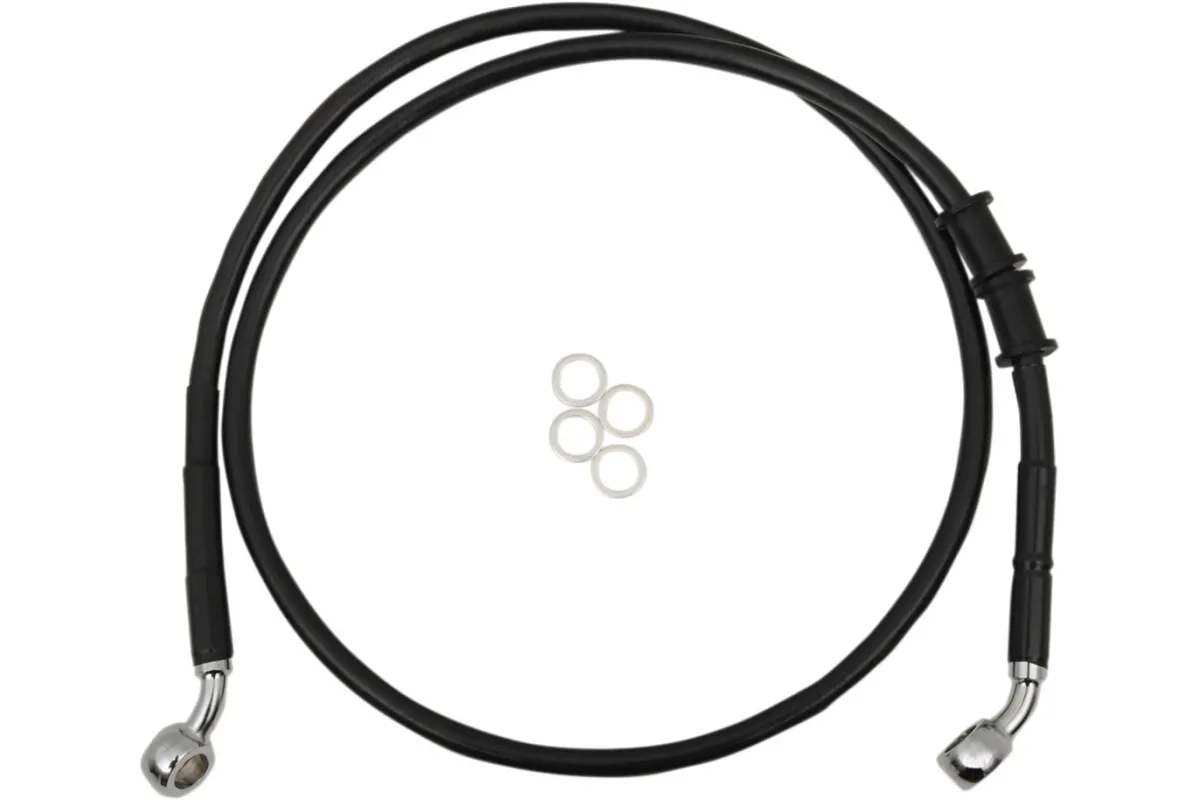FRT BRAKE LINE XL BK +8