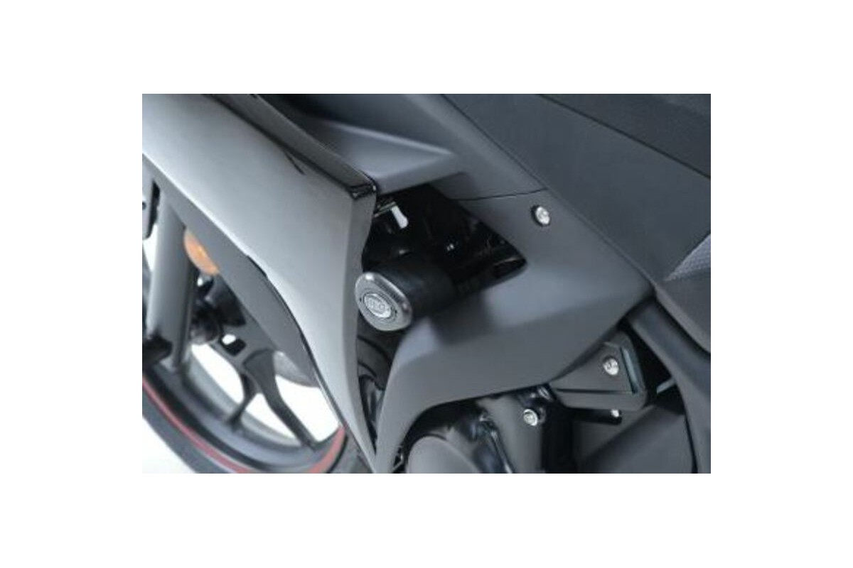 Tampons de protections R&G RACING Aero Race version noir Yamaha YZF-R3