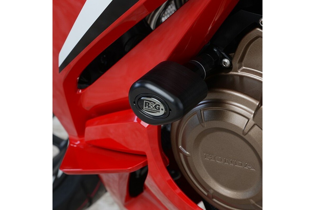 Tampon de protection R&G RACING Aero noir Honda CBR500R Tampon de protection R&G RACING Aero noir Honda CBR500R