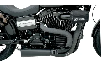 WRAP EXH 2X25' BLK W/TIE