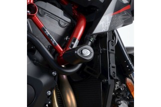 Tampons de protection R&G RACING Aero noir Kawasaki ZH2