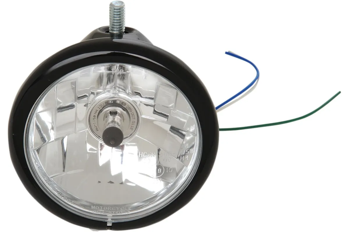 HEADLIGHT 5.75 BLK TOP MT
