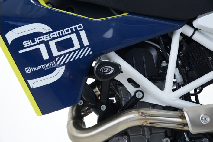 Tampons de protecion Aero R&G RACING noir Husqvarna 701 Supermoto