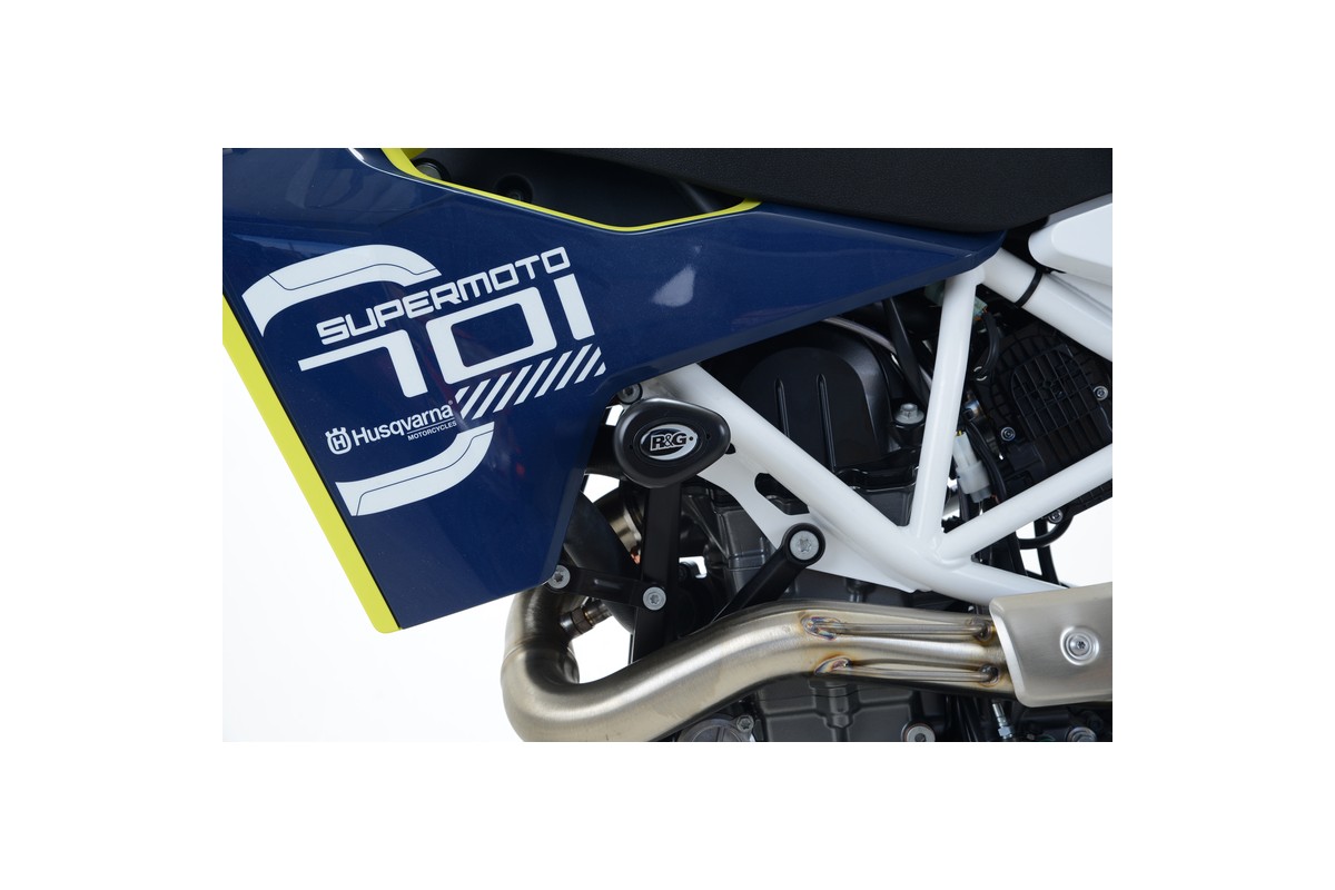 Tampons de protecion Aero R&G RACING noir Husqvarna 701 Supermoto
