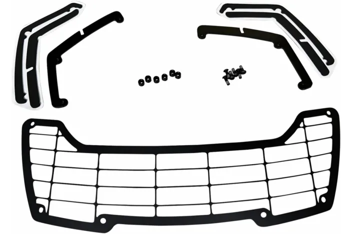 HEADLAMP GUARD KIT ALUM BLK 21