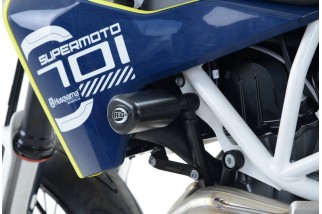 Tampons de protecion Aero R&G RACING noir Husqvarna 701 Supermoto