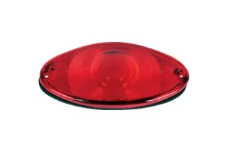 LENS W/GASKET CATEYE RED