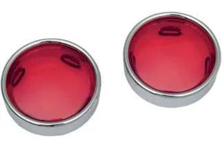 LENS RED W/TRIM RING