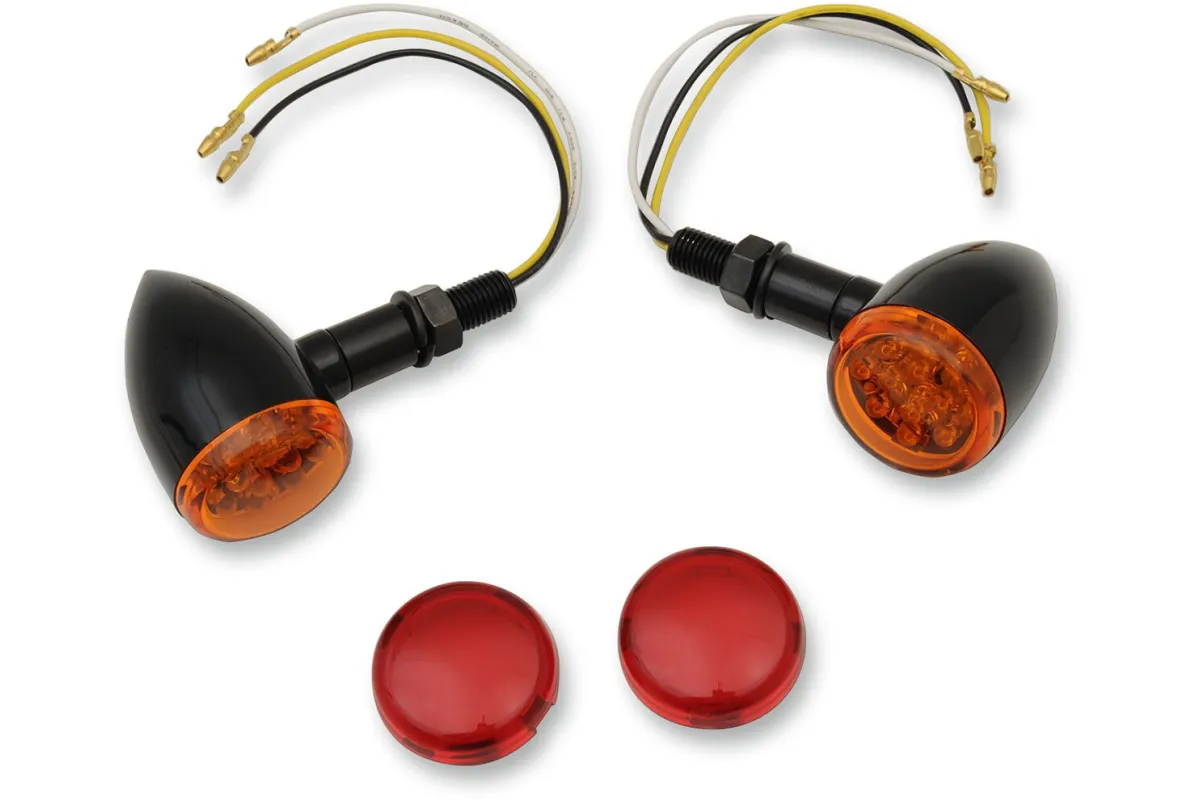 LIGHT BLK LED AMBR/RED