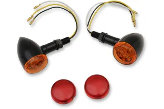 LIGHT BLK LED AMBR/RED