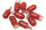 BULB RED 5W T10 10PK