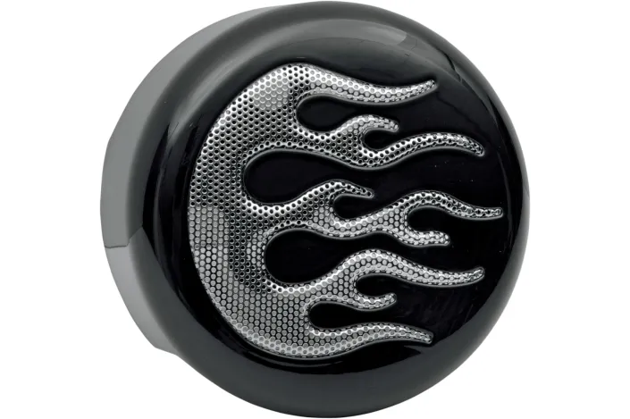 COVER HORN BLK/CHR FLAME