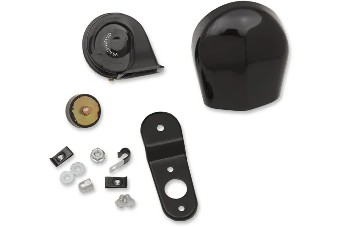 HORN KIT 91-22 BLK COVER
