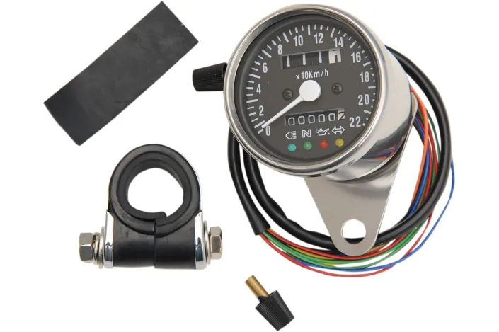 SPEEDO 4-LED BLK KM/H 2:1RATIO