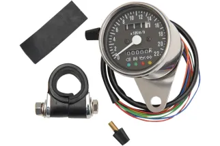 SPEEDO 4-LED BLK KM/H 2:1RATIO