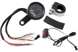 SPEEDO W/4LTS KPH BLK/BLK