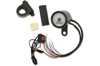 SPEEDO W/4LTS KPH BLK/WHT