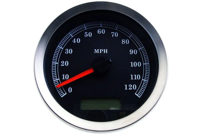 SPEEDOMETER BLK MPH 404-