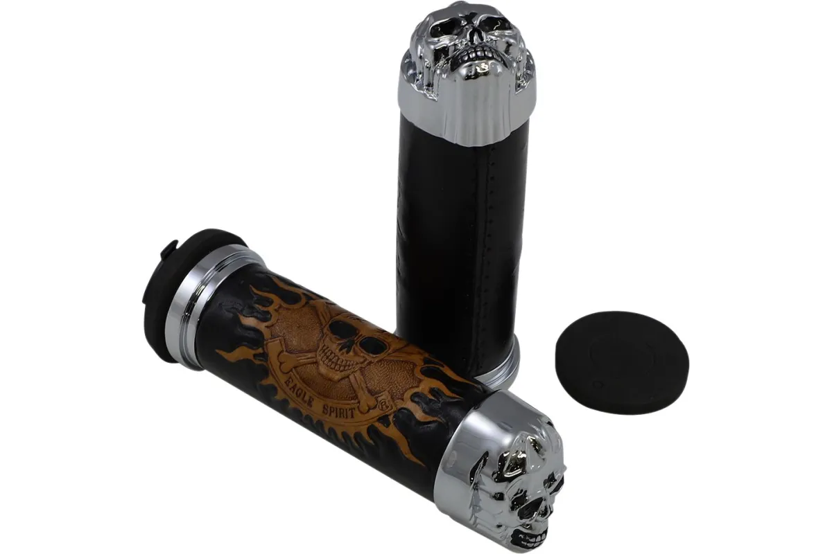 CHR SKULL GRIP W/PLN EYES