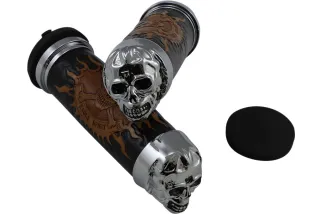 CHR SKULL GRIP W/PLN EYES