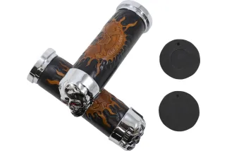 CHR SKULL GRIP W/RED EYES