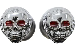 CHR SKULL GRIP W/RED EYES