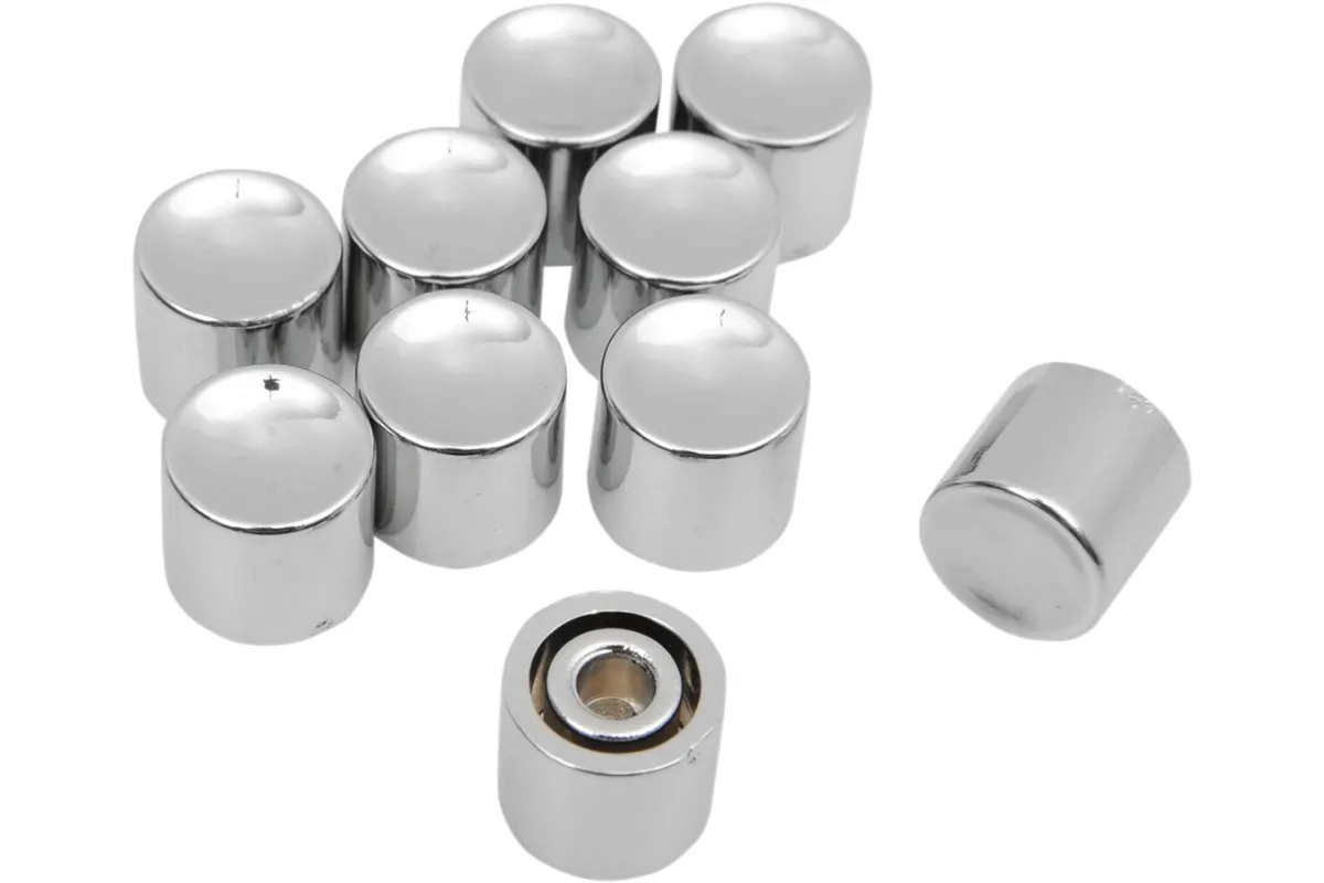 CHROME LONG BUTTON CAP