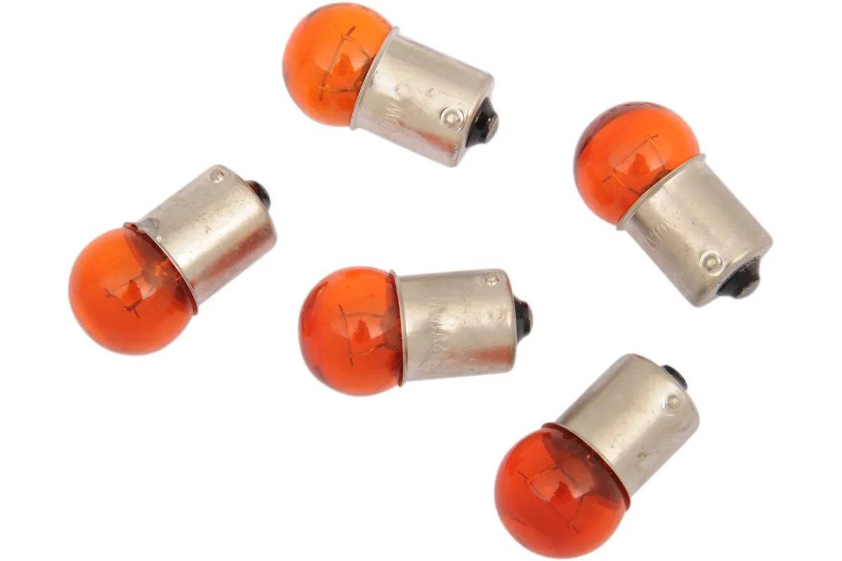 10W AMBER BULBS 5-PK