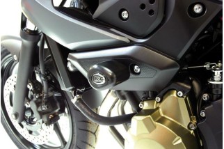 Tampons de protection R&G RACING Aero noir Yamaha XJ6 N/S Diversion