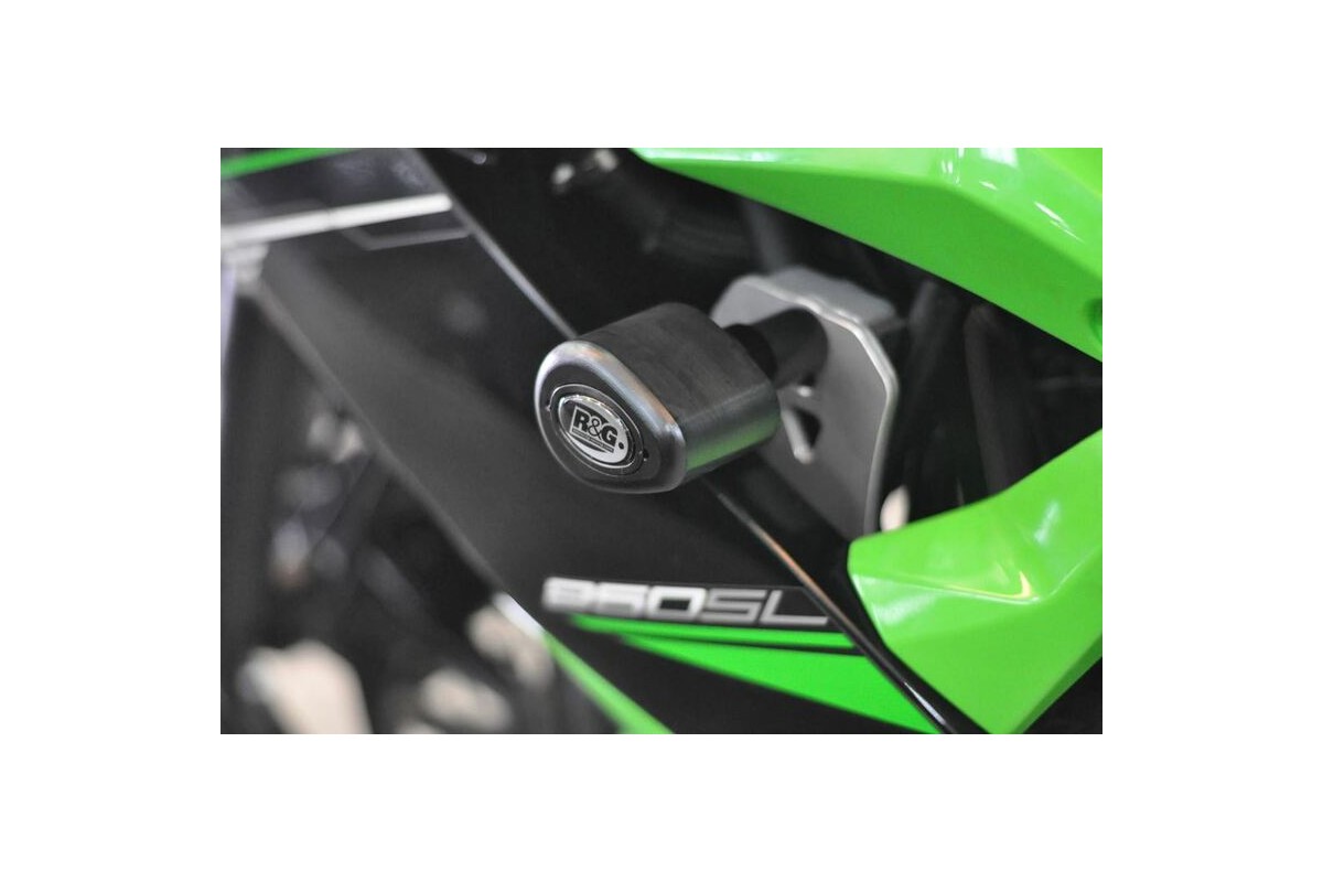 Tampons de protection R&G RACING Aero noir Kawasaki Ninja 250SL