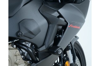 Tampons de protection R&G RACING Aero noir sans percage Honda CBR1000RR