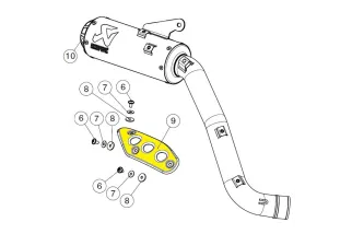 HEAT SHIELD STAINLESS STEEL XS