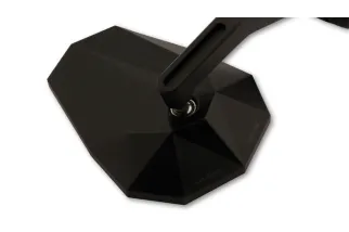 HIGHSIDER pro Bar End Mirror Stealth-X7 With LED Indicator, Black, E-approved (1pc)